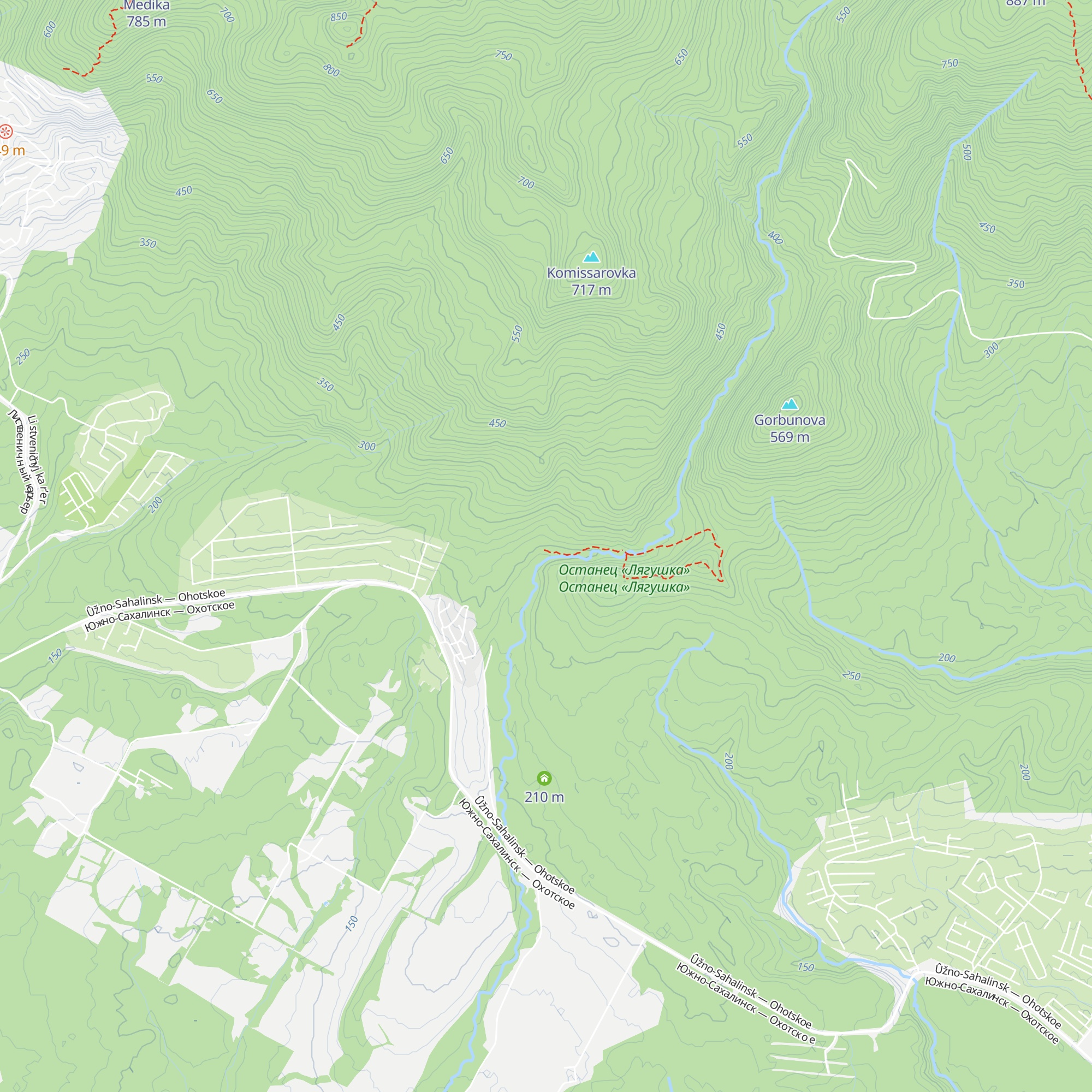 Okupava map