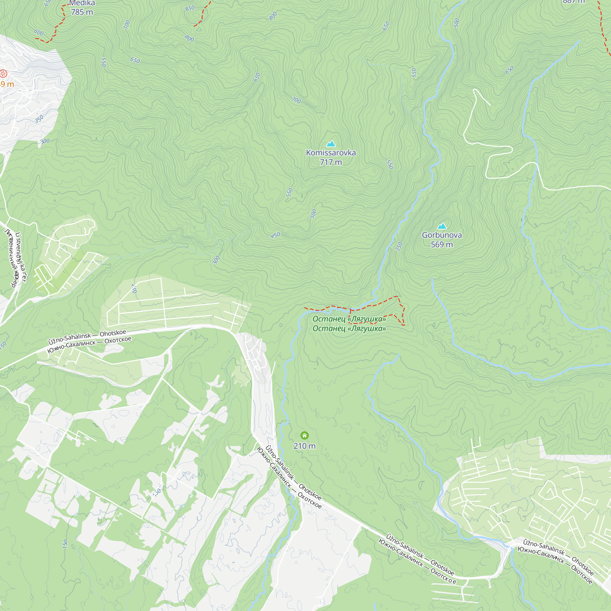 Okupava map