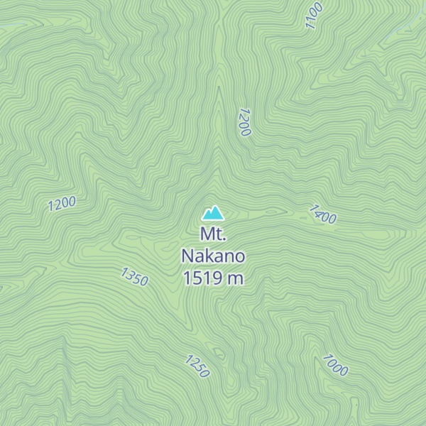Map of Mt. Nakano