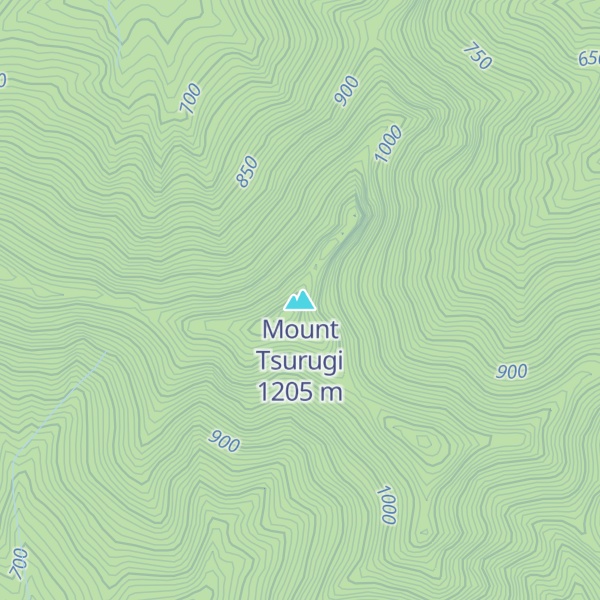 Map of Mount Tsurugi