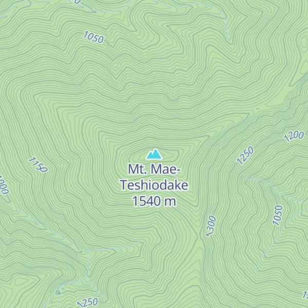 Map of Mt. Mae-Teshiodake