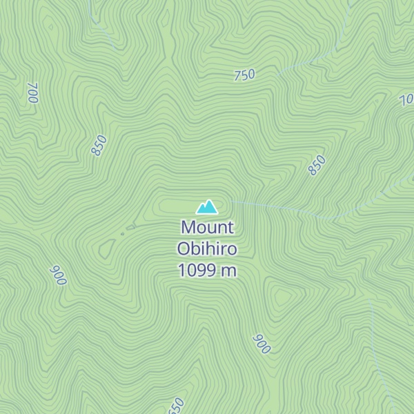 Map of Mount Obihiro