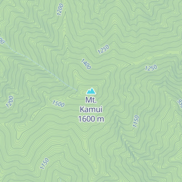 Map of Mt. Kamui