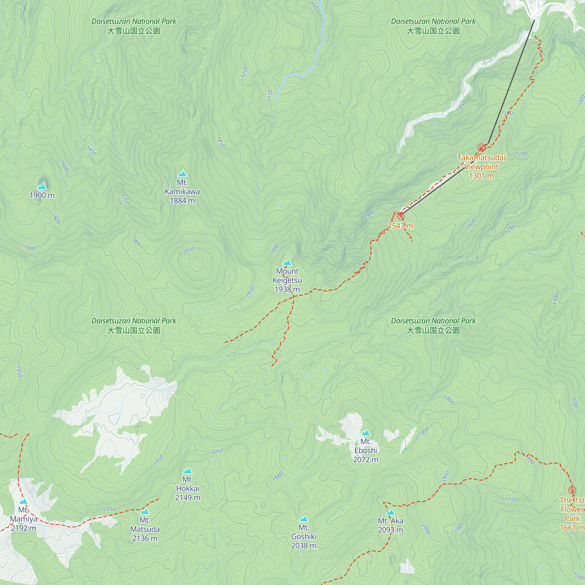 Kurodake Ishimuro map