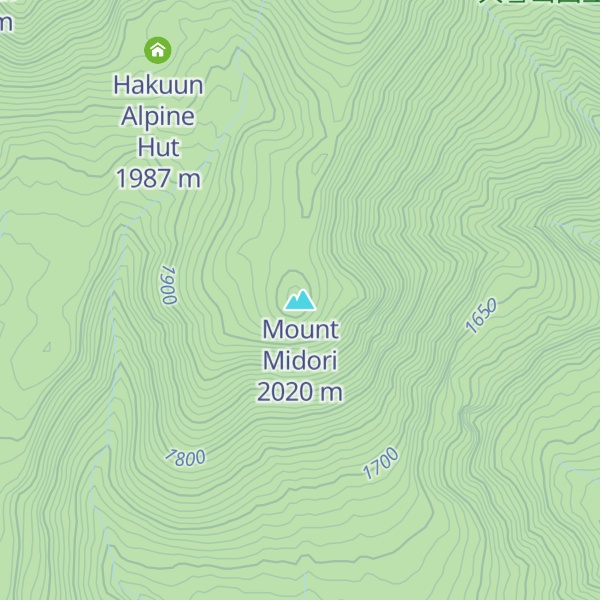 Map of Mount Midori