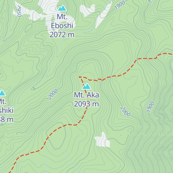 Map of Mt. Aka