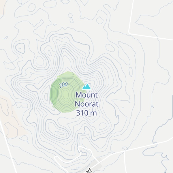 Map of Mount Noorat