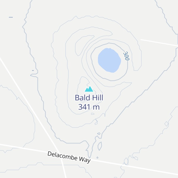 Map of Bald Hill
