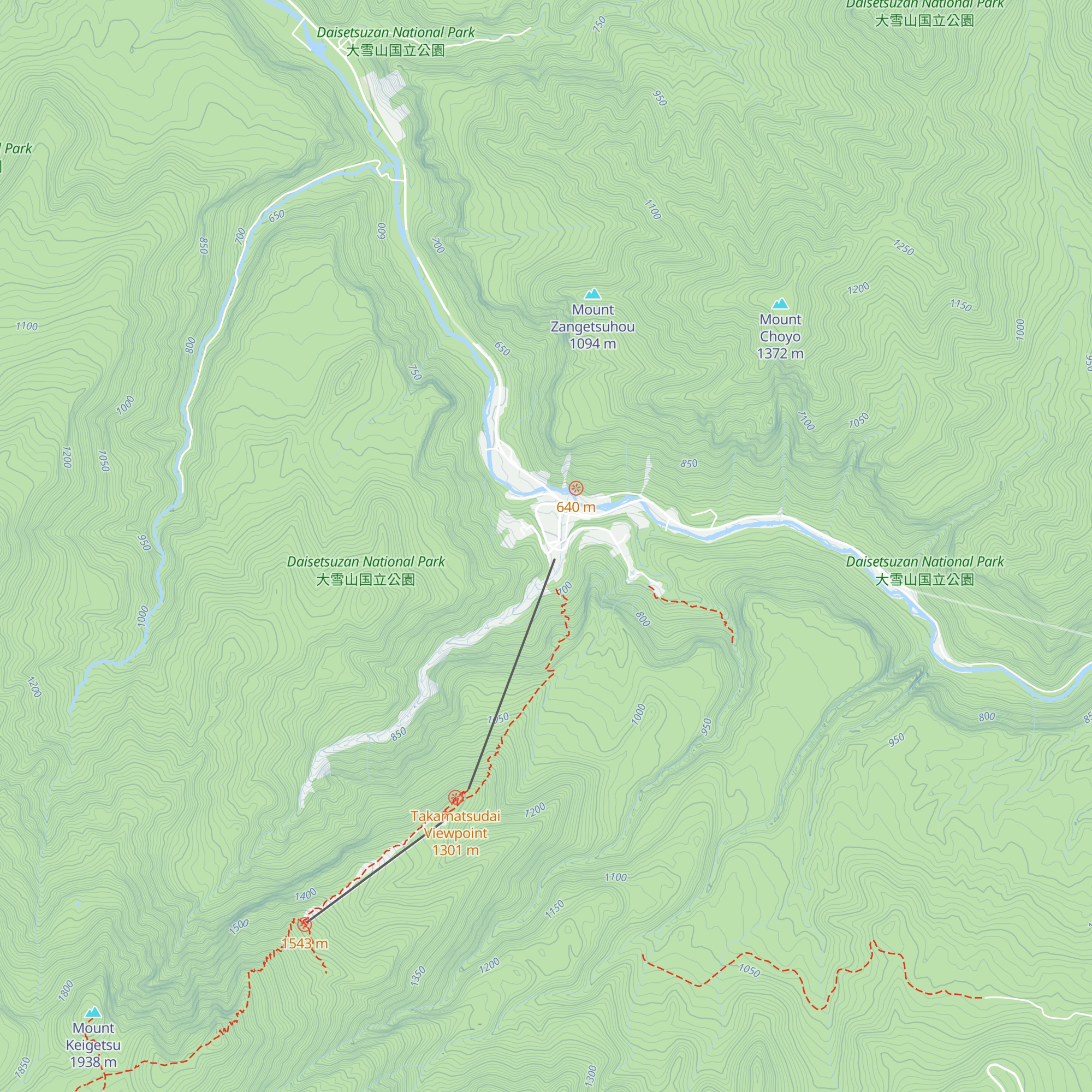 Sounkyo Visitor Center map