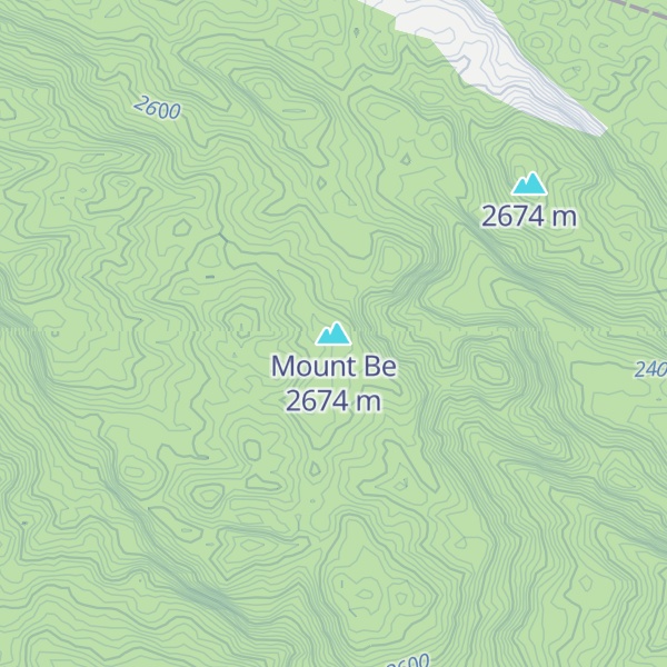 Map of Mount Be