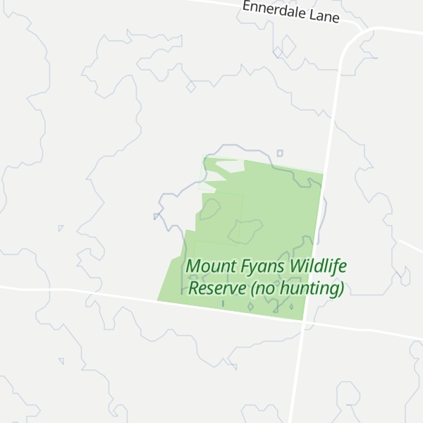 Map of Mount Fyans