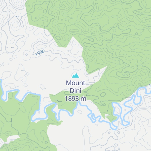 Map of Mount Dini