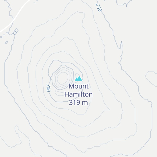 Map of Mount Hamilton