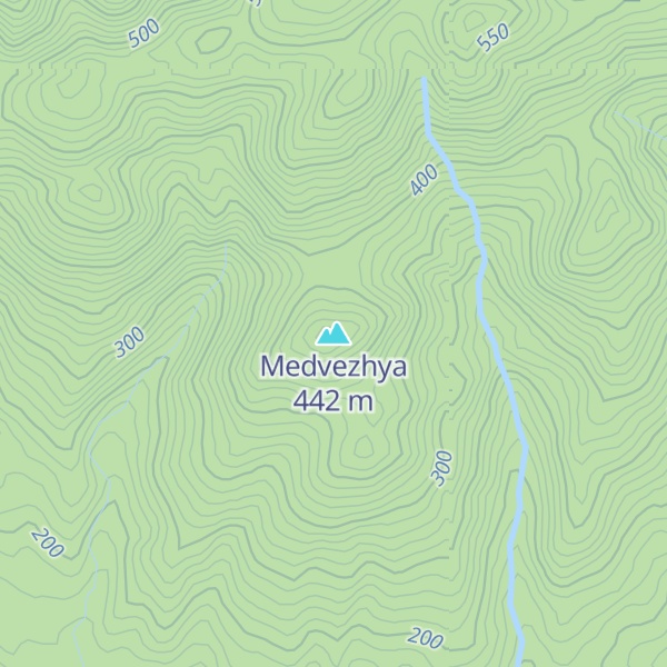 Map of Medvezhya