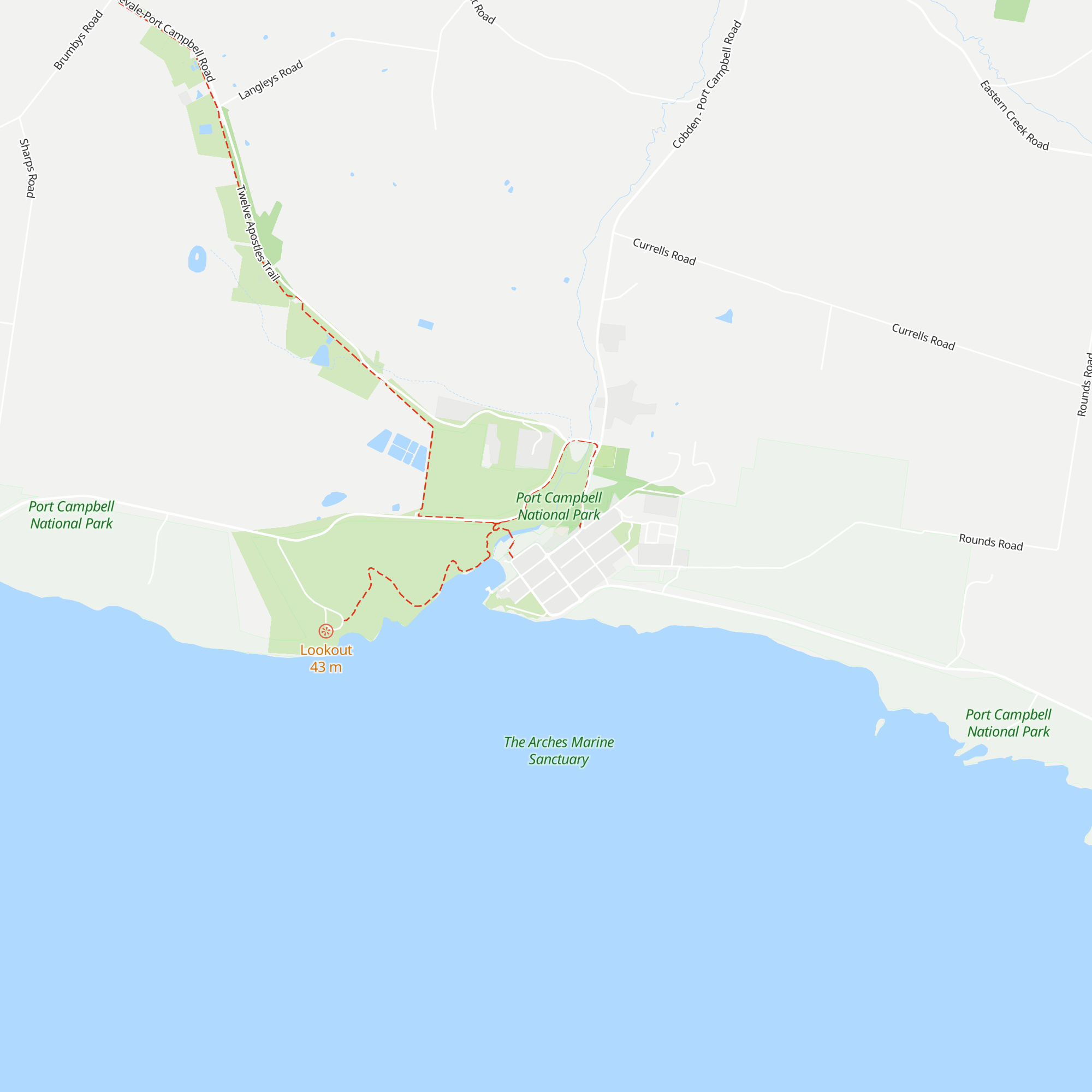 Port Campbell Tourist Information map