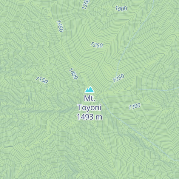 Map of Mt. Toyoni