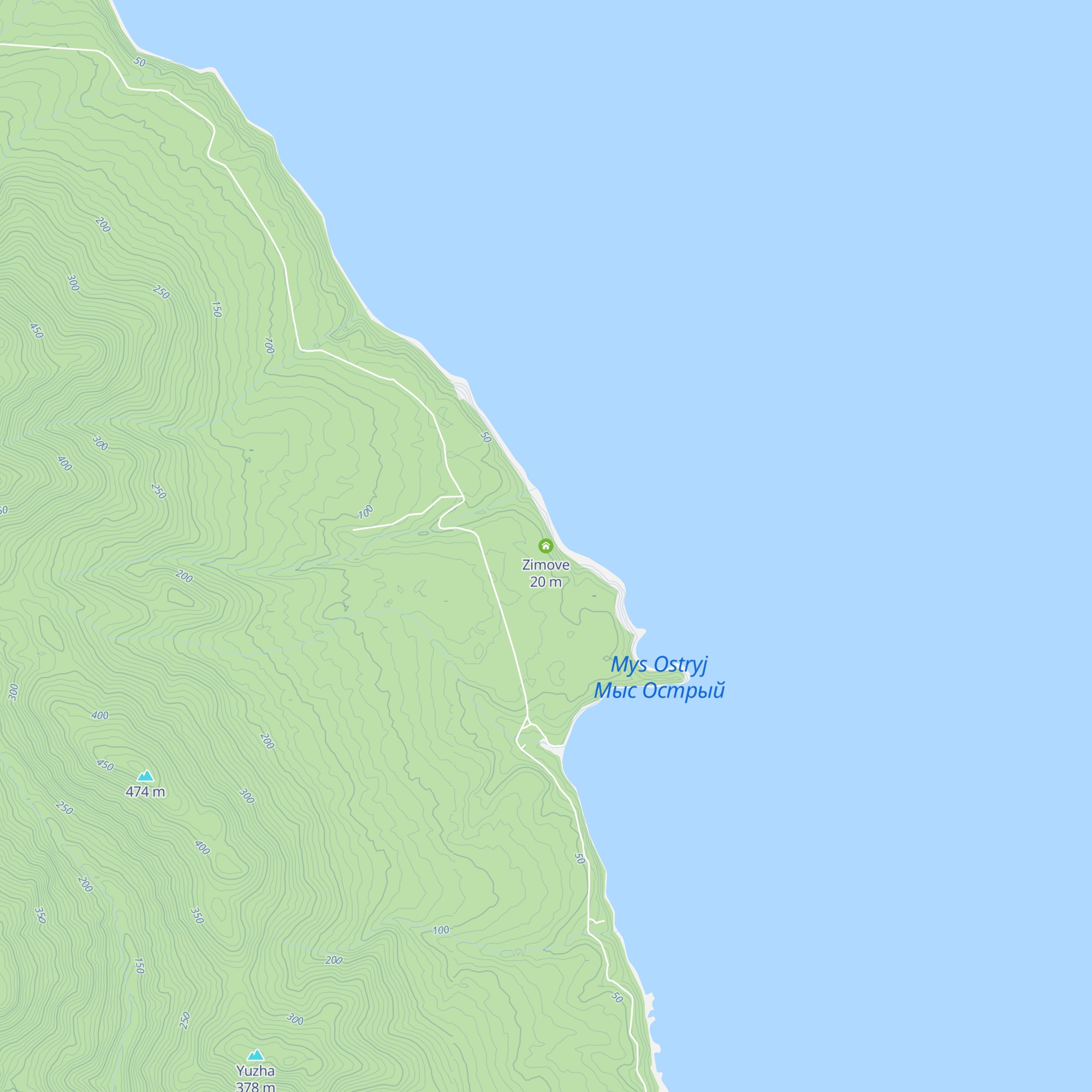 Zimove map