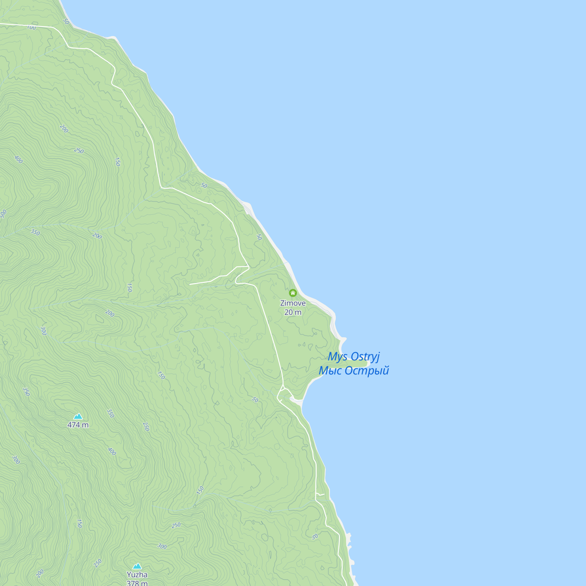 Zimove map