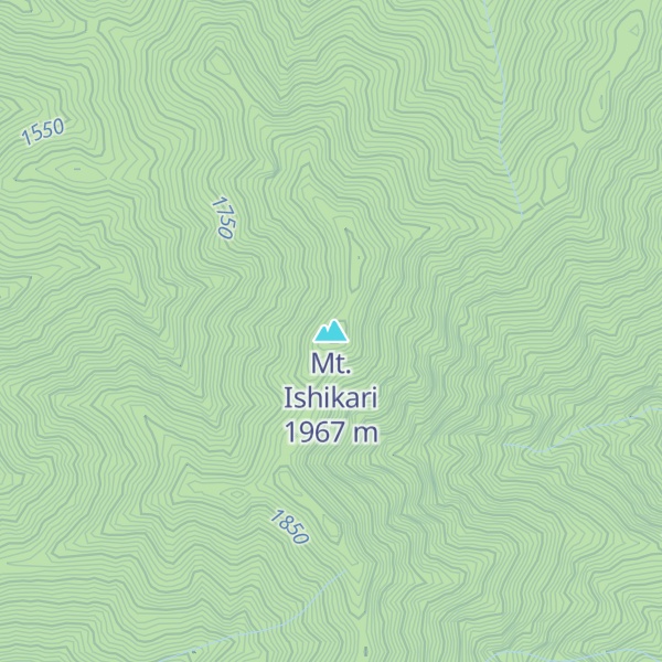 Map of Mt. Ishikari