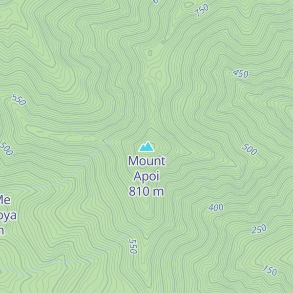 Map of Mount Apoi
