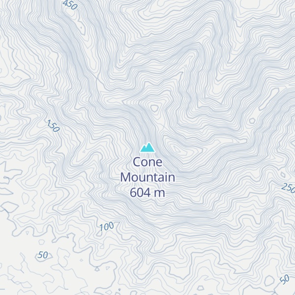 Map of Cone Mountain