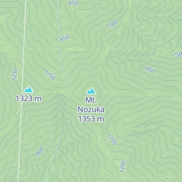 Map of Mt. Nozuka