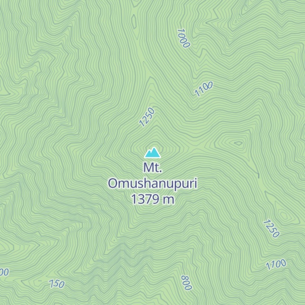 Map of Mt. Omushanupuri