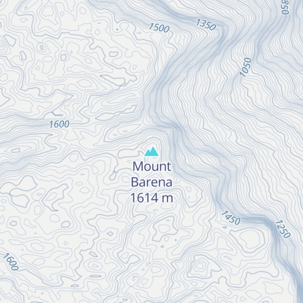 Map of Mount Barena