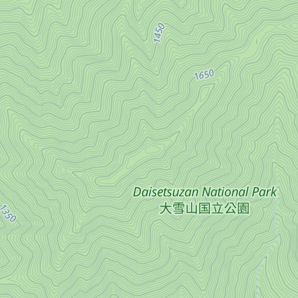 Map of Mount Byobu-dake