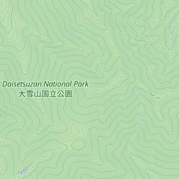 Map of Mt. Yuni-Ishikari