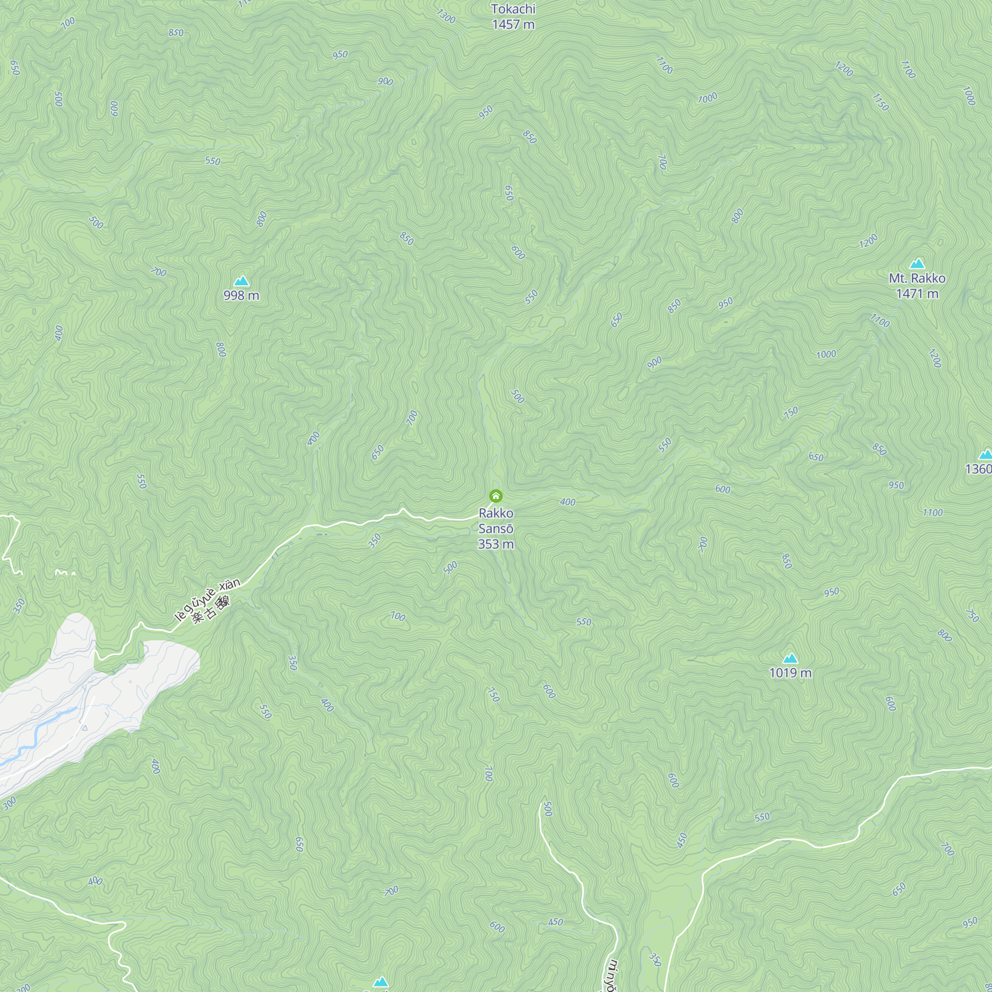 Rakko Sansō map