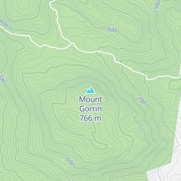 Map of Mount Gorrin