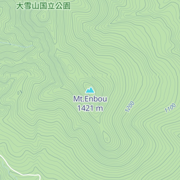 Map of Mt.Enbou