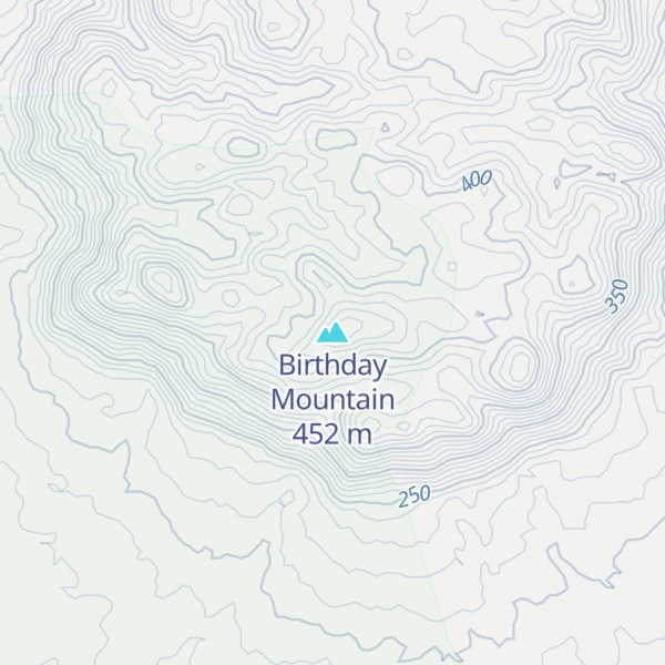 Map of Birthday Mountain