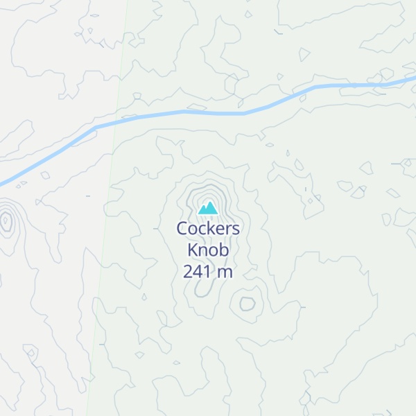 Map of Cockers Knob