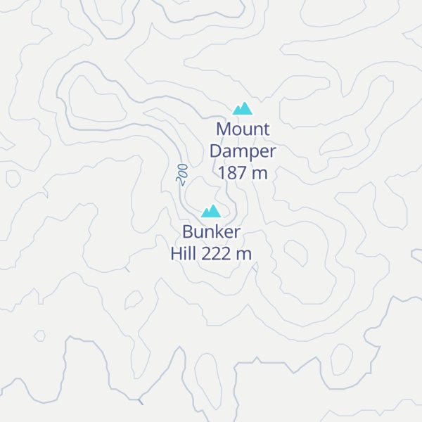 Map of Bunker Hill