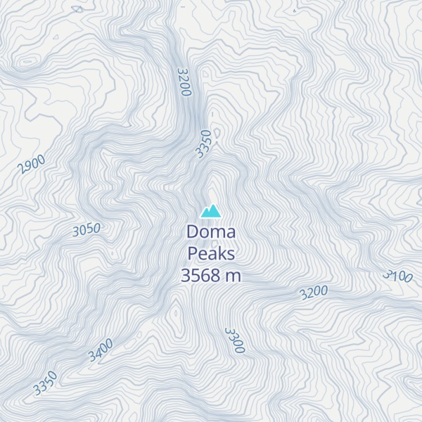 Map of Doma Peaks