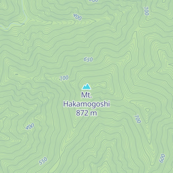 Map of Mt. Hakamogoshi
