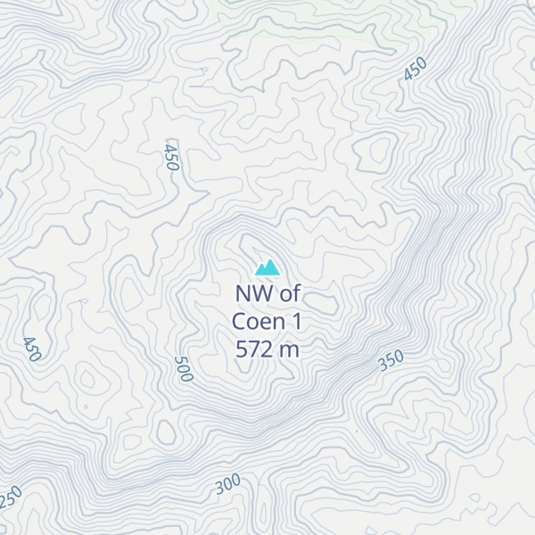 Map of NW of Coen 1