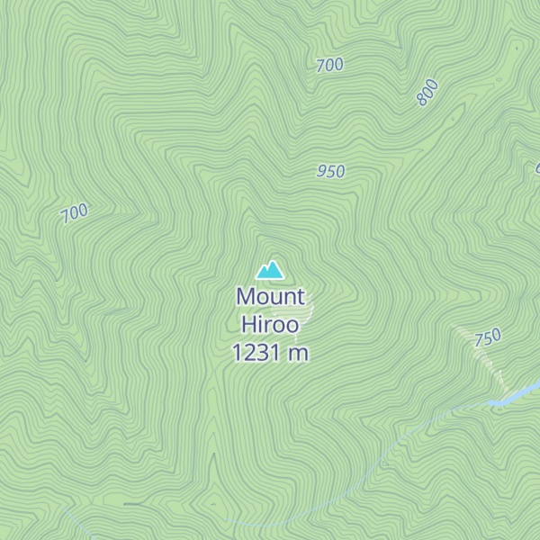 Map of Mount Hiroo