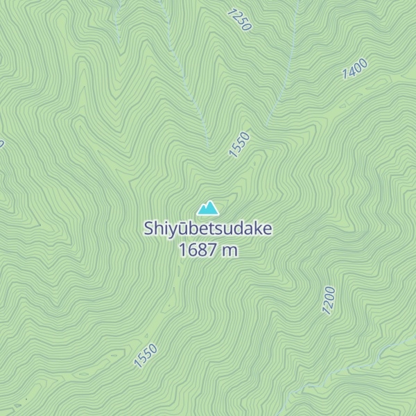 Map of Shiyūbetsudake