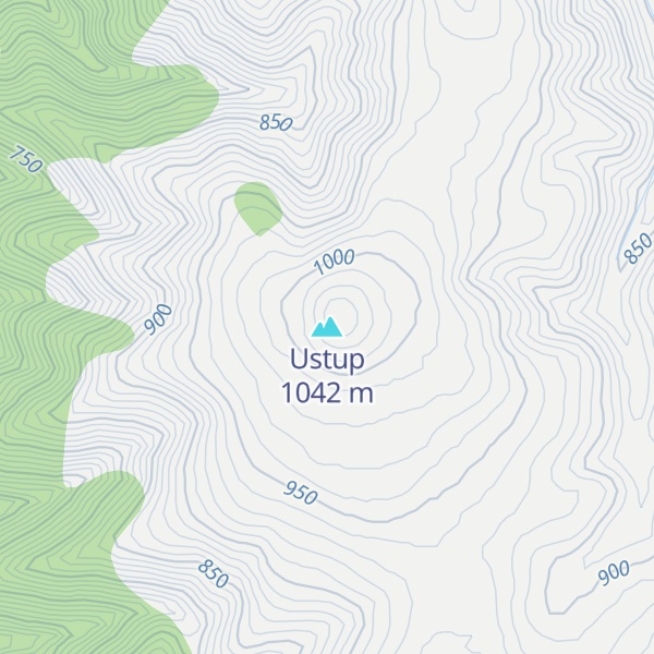 Map of Ustup