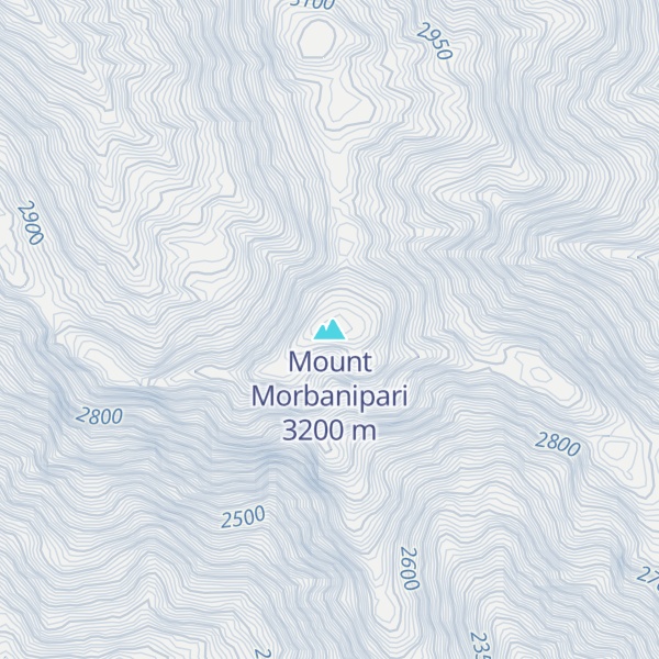 Map of Mount Morbanipari