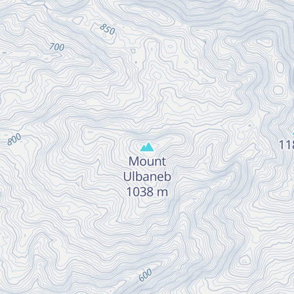 Map of Mount Ulbaneb