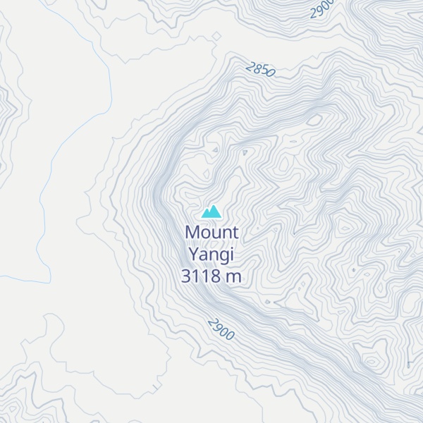 Map of Mount Yangi