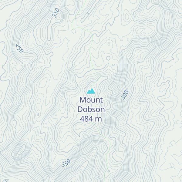 Map of Mount Dobson