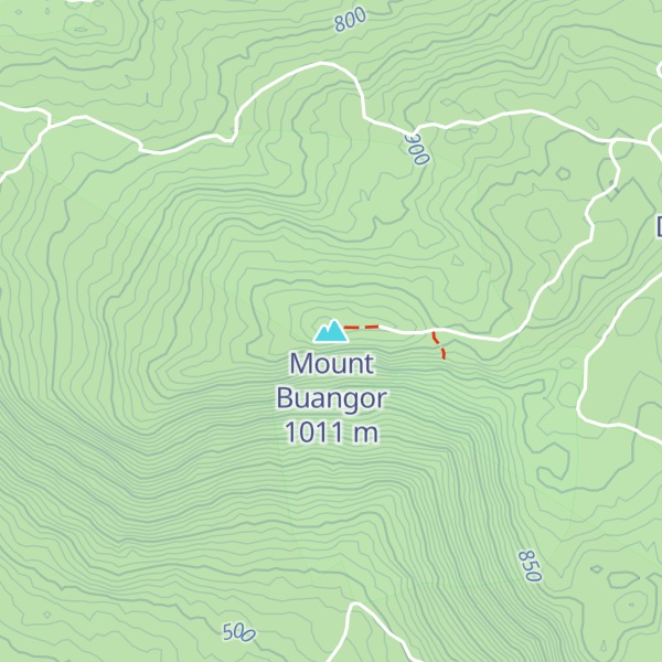 Map of Mount Buangor