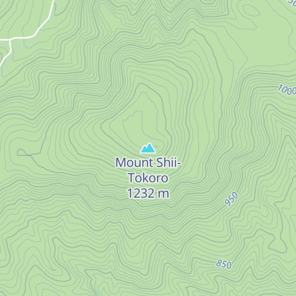 Map of Mount Shii-Tokoro