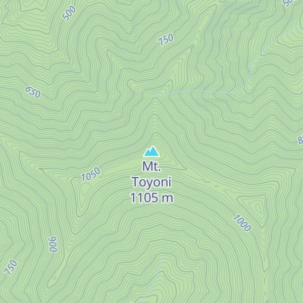 Map of Mt. Toyoni