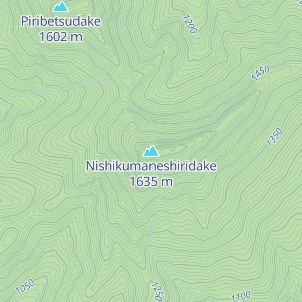 Map of Nishikumaneshiridake